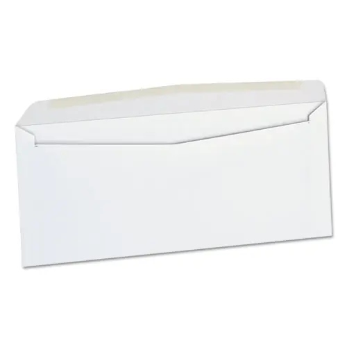 Universal® Open-Side Business Envelope, #10, Commercial Flap, Side Seam, Gummed Closure, 4.13 x 9.5, White, 500/Box