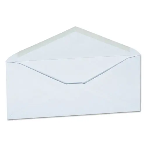 Universal® Open-Side Business Envelope, #10, Monarch Flap, Gummed Closure, 4.13 x 9.5, White, 250/Carton
