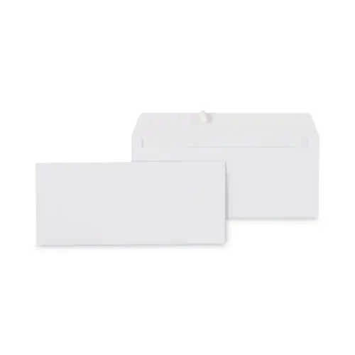 Universal® Peel Seal Strip Business Envelope, #10, Square Flap, Self-Adhesive Closure, 4.13 x 9.5, White, 100/Box
