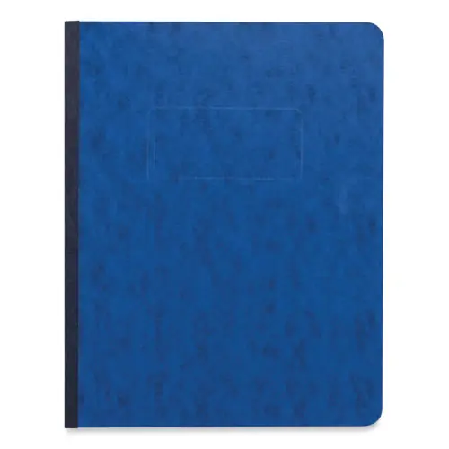 Universal® Pressboard Report Cover, Two-Piece Prong Fastener, 3" Capacity, 8.5 x 11, Dark Blue/Dark Blue