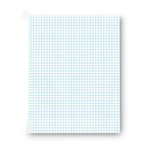 Universal® Quadrille-Rule Glue Top Pads, Quadrille Rule (4 sq/in), 50 White 8.5 x 11 Sheets, Dozen