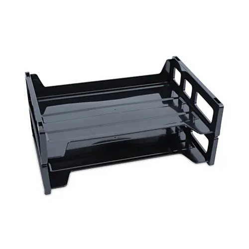 Universal® Recycled Plastic Side Load Desk Trays