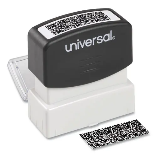 Universal® Security Stamp, Black, Obscures Area 1.69" x 0.56"