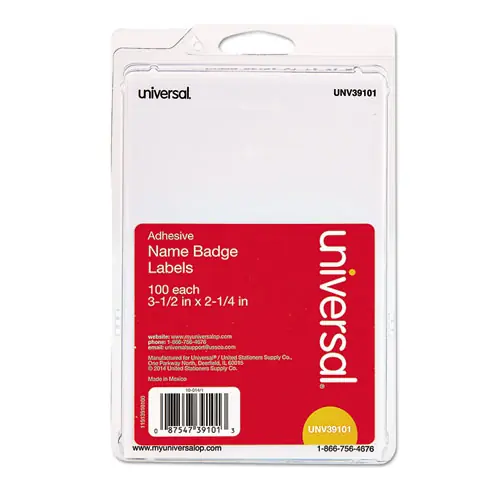 Universal® Self-Adhesive Name Badges