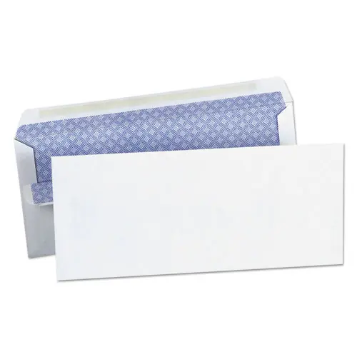 Universal® Self-Seal Security Tint Business Envelope, #10, 4.13 x 9.5, White, 500/Box