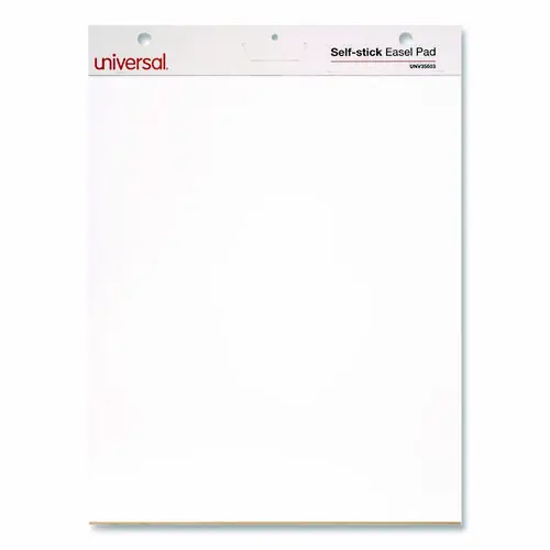 Universal® Self-Stick Easel Pad, Unruled, 25 x 30, White, 30 Sheets, 2/Carton