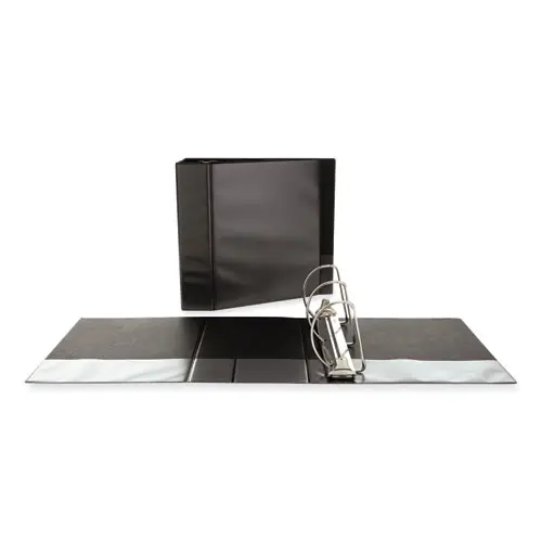 Universal® Slant D-Ring View Binder, 3 Rings, 4" Capacity, 11 x 8.5, Black