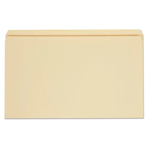 Universal® Top Tab File Folders, Straight Tabs, Legal Size, 0.75" Expansion, Manila, 100/Box