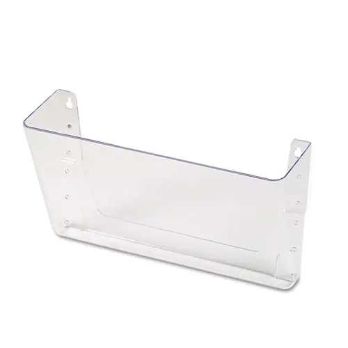 Universal® Wall Files, Letter Size, Clear, 13" x 4" x 7"