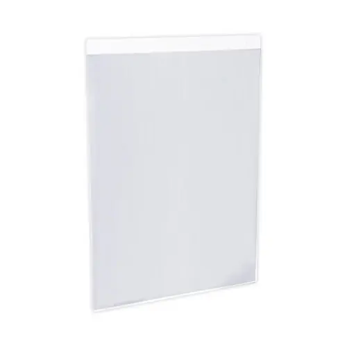 Universal® Wall Mount Sign Holder, 8.5 x 11, Vertical, Clear