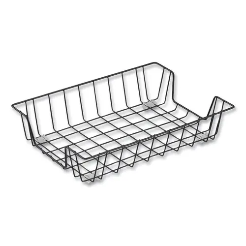 Universal® Wire Metal Letter Tray, 1 Section, Letter Size, Black