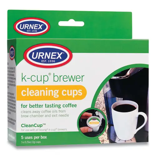 Urnex® CleanCup Coffee Pod Brewer Cleaning Cups, 5/Pack