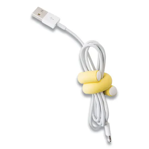 UT Wire® Flexi Ties Cushioned Cable Ties, Assorted Colors, 8/Pack