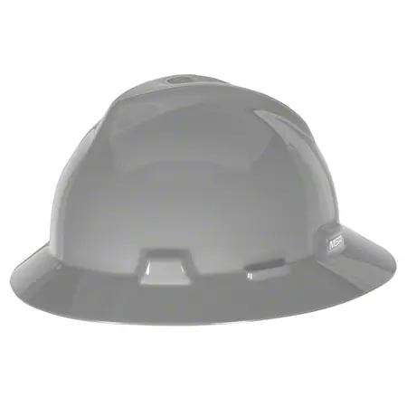 V-Gard® Slotted Full-Brim Hat - Gray, Fas-Trac III