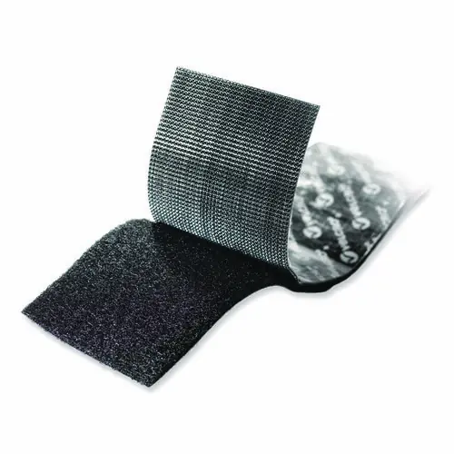 VELCRO® Brand Industrial Strength Heavy-Duty Fastener, 2" x 4 ft, Black, 2/Pack