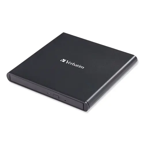 Verbatim® External Slimline CD/DVD Writer, 8X DVD Write Speed/24X CD Write Speed