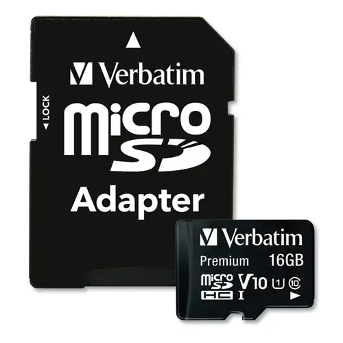 Verbatim® MicroSDHC Card with Adapter