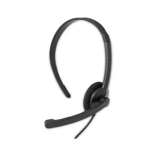 Verbatim® Mono Headset with Microphone and In-Line Remote, Black