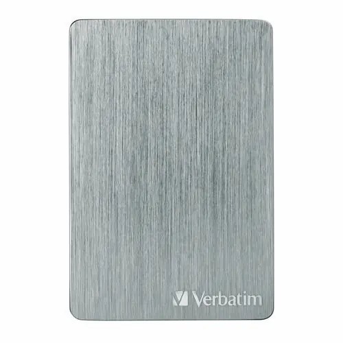 Verbatim® Store n' Go ALU Slim Portable Hard Drive, 1 TB, USB 3.2 Gen 1, Space Gray
