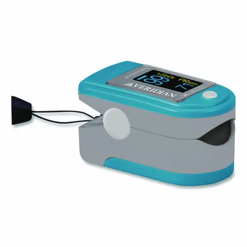 Veridian Healthcare® Fingertip Pulse Oximeter, Blue/Gray