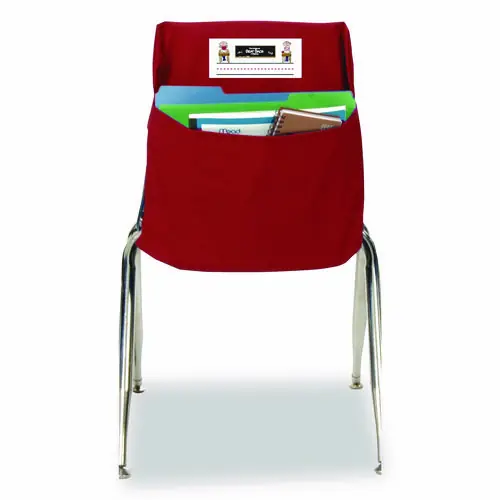 Victor® Elastic-Back Seat Sack for Chairs, Red, 11" x 15.5" x 14"