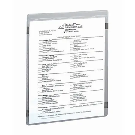 Vnl Job/shop Tickt Hldr 9x12 Magnetc Cle 15/bx