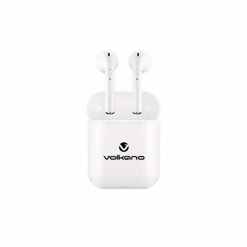 Volkano Buds Plus True Wireless Bluetooth Stereo Headphones, White
