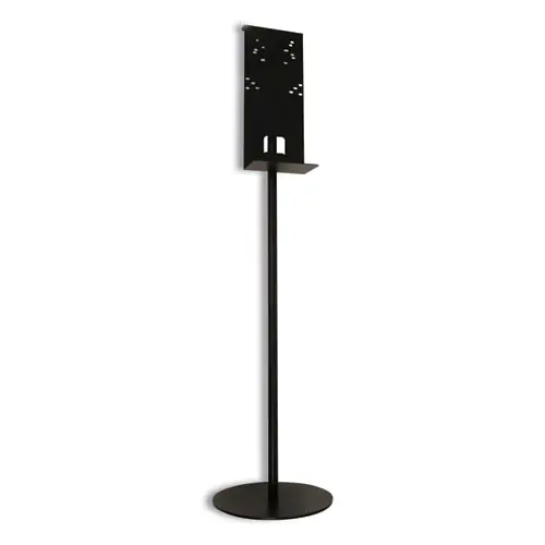 Vulcan Hand Sanitizer Stand, 12" dia x 48" h, Black