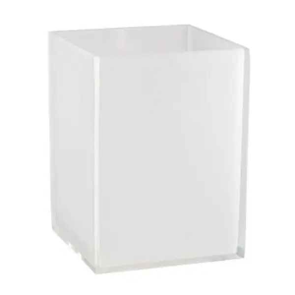 Waste Basket: WHITE GLACIER