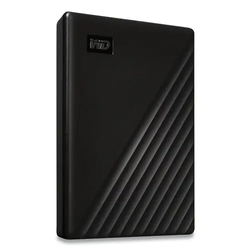 WD MY PASSPORT External Hard Drive, 2 TB, USB 3.2, Black