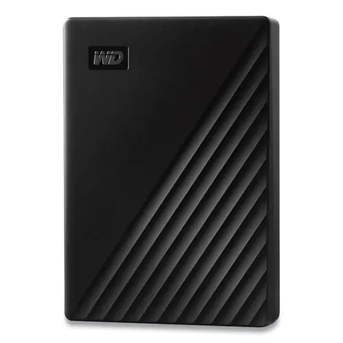 WD MY PASSPORT External Hard Drive, 5 TB, USB 3.2, Black