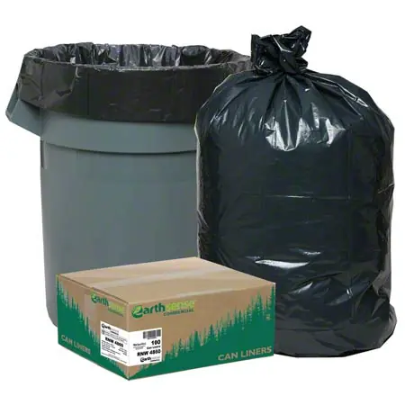 Webster Earthsense Commercial Liner - 40 x 46, 1.65 mil, Black