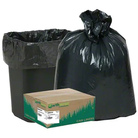 Webster Earthsense Commercial Liner - 24 x 23, .85 mil, Black