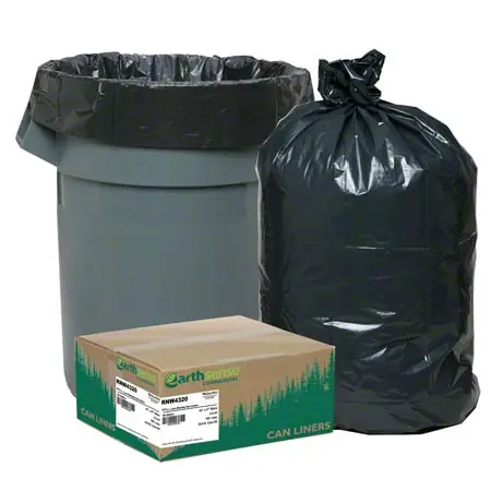 Webster Earthsense Commercial Liner - 43 x 47, 2.0 mil, Black