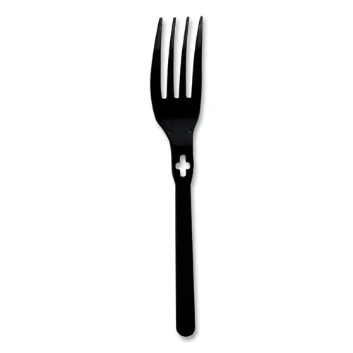 WeGo Fork, Polystyrene, Plastic, Black, 1,000/Carton