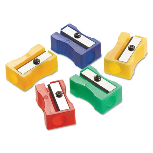 Westcott® One-Hole Manual Pencil Sharpeners, Assorted Colors, 24/Pack