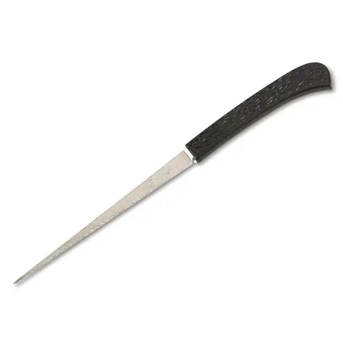 Westcott® Serrated Blade Hand Letter Opener, Black, 8"