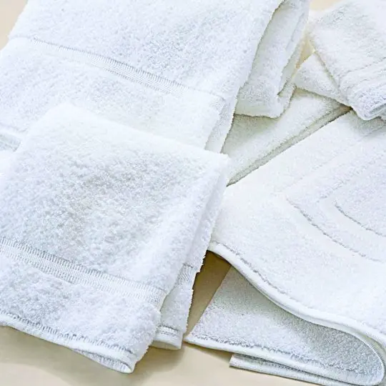 White Bath Towel, Double Dobby – 27×54