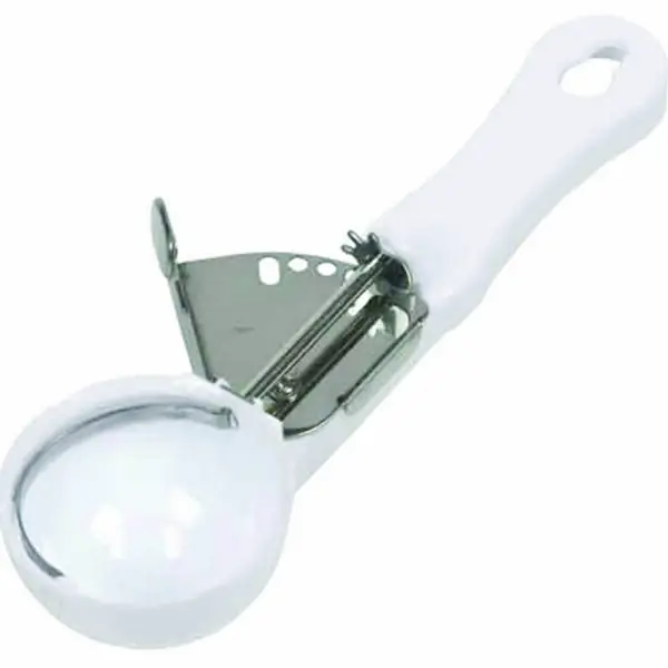 White Plastic Ice Cream Scoop, Winged