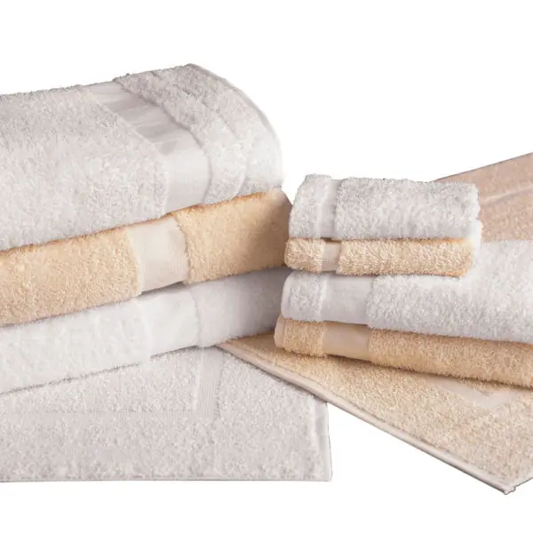 White Single Cam Bath Towel, 10.5 lbs, 24×50