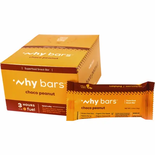 Why Bars™ Superfood Snack Bar, Choco Peanut