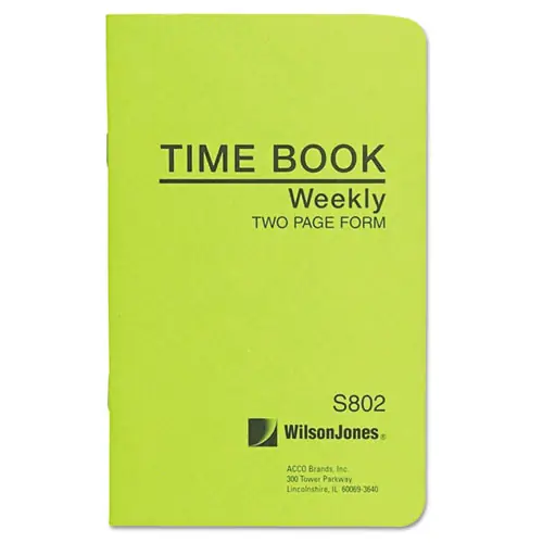 Wilson Jones® Foreman's Time Book, One-Part (No Copies)