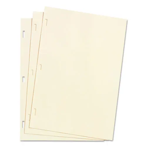 Wilson Jones® Looseleaf Minute Book Ledger Sheets, 14" x 8.5", Ivory, 100 Loose Sheets/Box