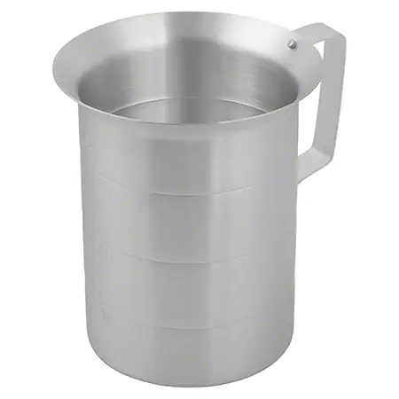 Winco® Aluminum Measuring Cup - 4 Qt.
