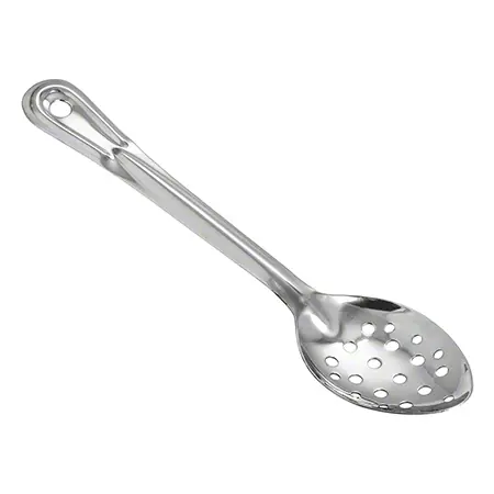 Winco® Stainless Steel Basting Spoon - 15", Perforated
