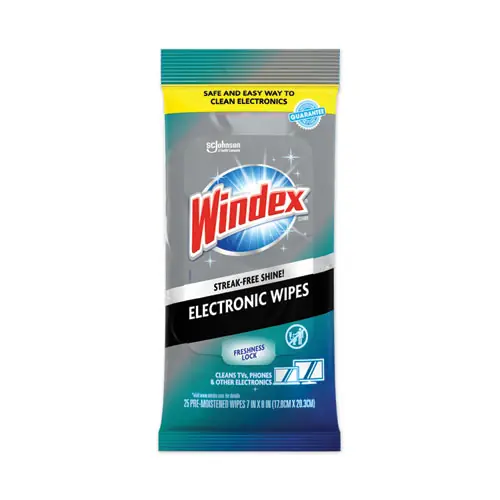 Windex® Electronics Cleaner, 25 Wipes