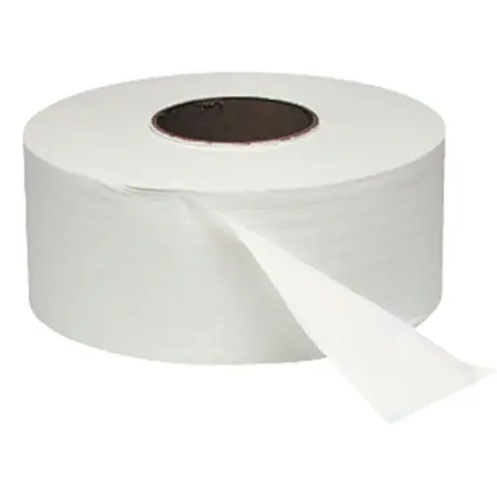 Windsoft 2ply Jumbo Roll Toilet Tissue, 1000 ft, 3.55 in Core, 3.57 in Width, White, 12 Rolls