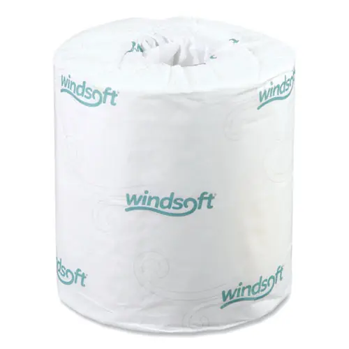 Windsoft® Bath Tissue, Septic Safe, 2-Ply, White, 500 Sheets per Roll, 48 Rolls per Carton