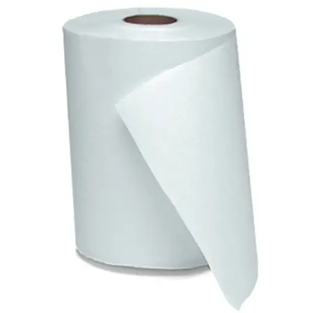 Windsoft Hard Roll Towel 8in x 800ft White - 12 Rolls/Case