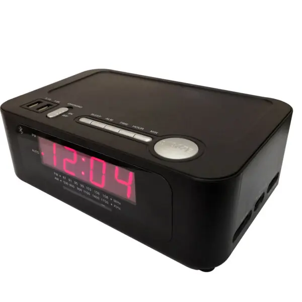Wireless Charging Bluetooth Alarm Clock Radio